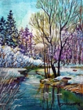 Olga Zakharova Art - Miniature - Winter Scene 3